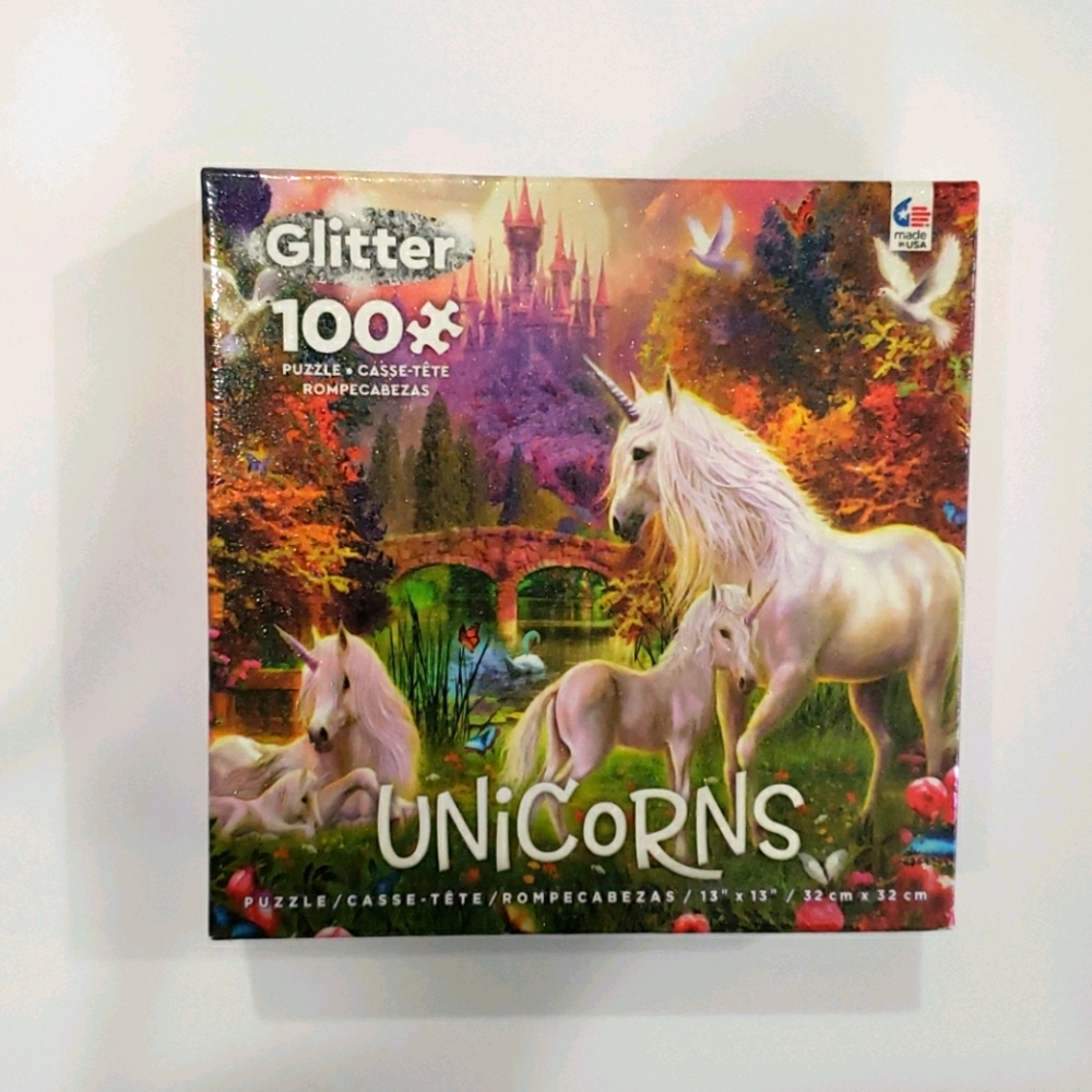 Glitter Unicorns 100 Piece Puzzle